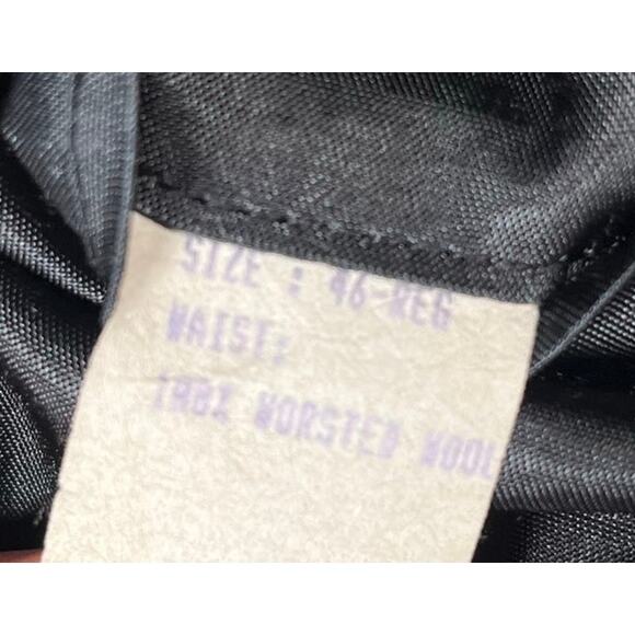 Brooks Brothers Mens Blazer 46R Worsted Wool Black USA Two Button - Picture 10 of 10